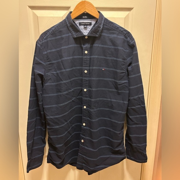 Tommy Hilfiger Button Down Dress Shirt Sz XL - Picture 1 of 7